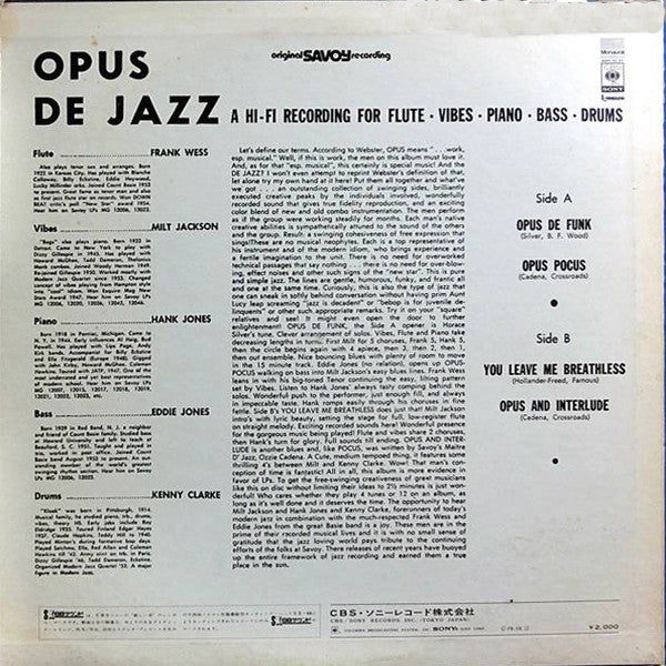 Opus De Jazz