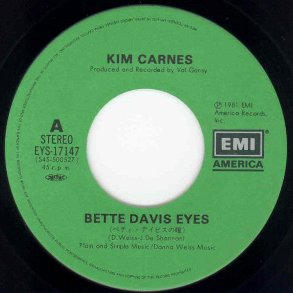 Bette Davis Eyes = ベティ・デイビスの瞳