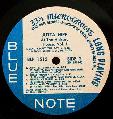 Release: At The Hickory House Volume 1-Vinyl-US-1975-BLP 1515-5175335
