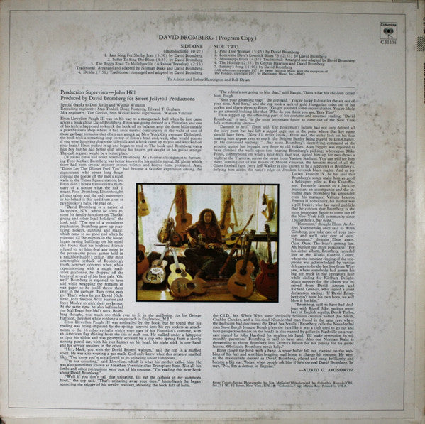 Release: David Bromberg-Vinyl-US-1971-C 31104-8423538