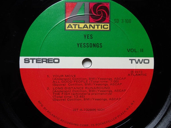 Release: Yessongs-Vinyl-US-1973-SD 3-100-4621717