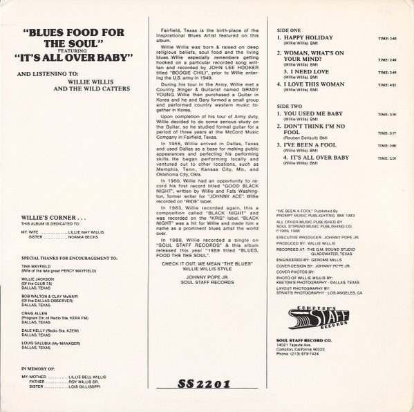 Release: Blues Food For The Soul-Vinyl-US-1989-SS2201-8655069