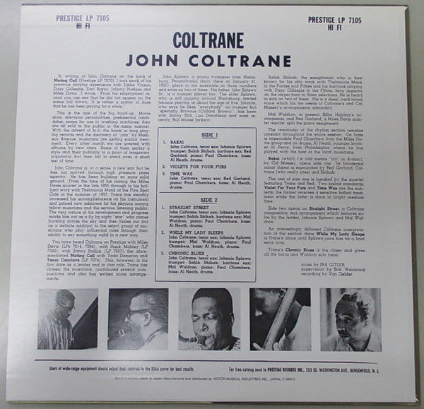 Master Release: Coltrane by John Coltrane