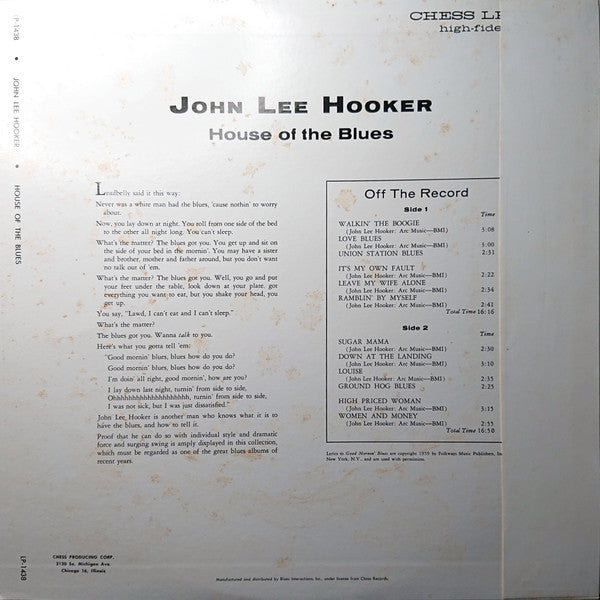 Release: House Of The Blues-Vinyl-Japan-1983-PLP-812, LP-1438, PLP-812-5538131
