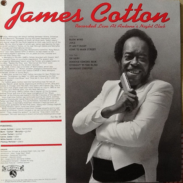Master Release: Recorded Live At Antone's Night Club by James Cotton