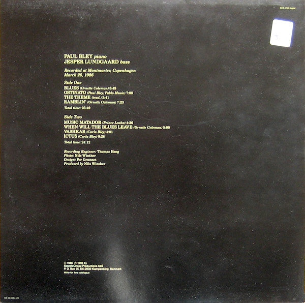 Release: Live-Vinyl-Denmark-1986-SCS 1223-2596054