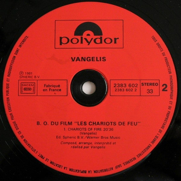 Les Chariots De Feu (Bande Originale Du Film) = Chariots Of Fire