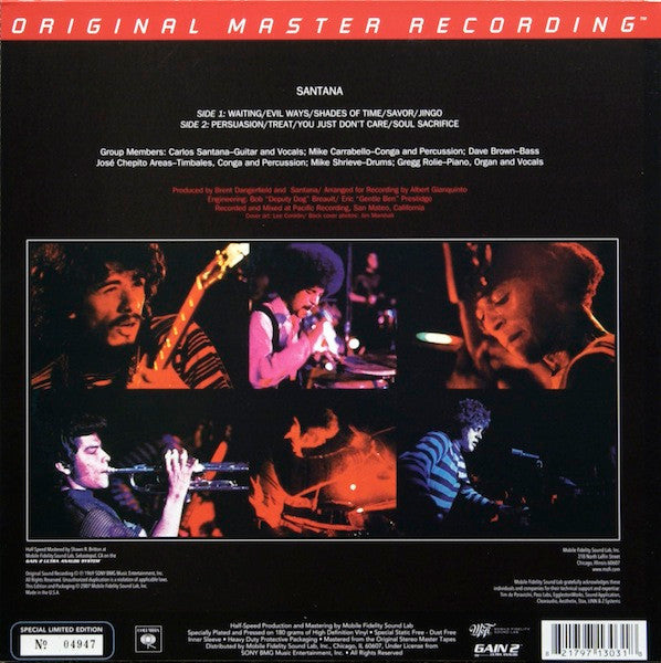 Release: Santana-Vinyl-US-2007-MFSL 1-303, MFSL 1-303-2342730