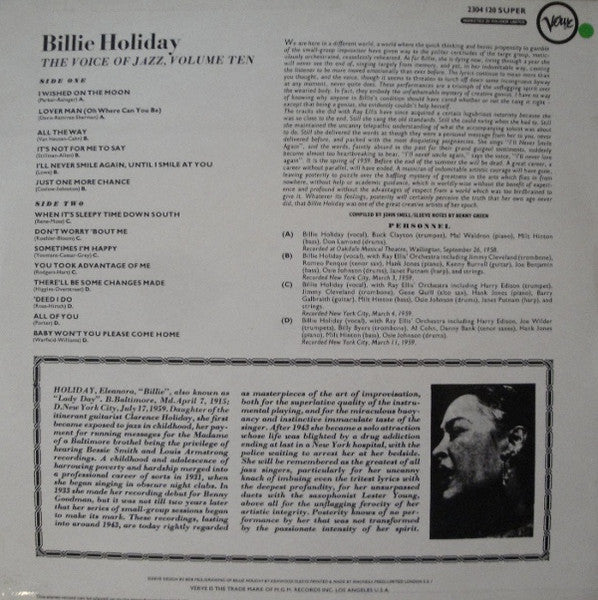 Release: The Voice Of Jazz, Volume Ten-Vinyl-UK-1974-2304 120-3265092