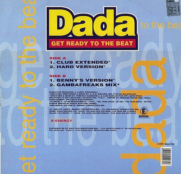 Release: Get Ready To The Beat-Vinyl-Italy-1999-X-12275-1472192