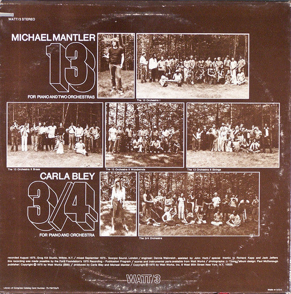 Master Release: 13 & 3/4 by Michael Mantler