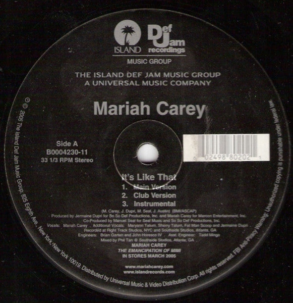 Release: It's Like That-Vinyl-US-2005-B0004230-11-1220873