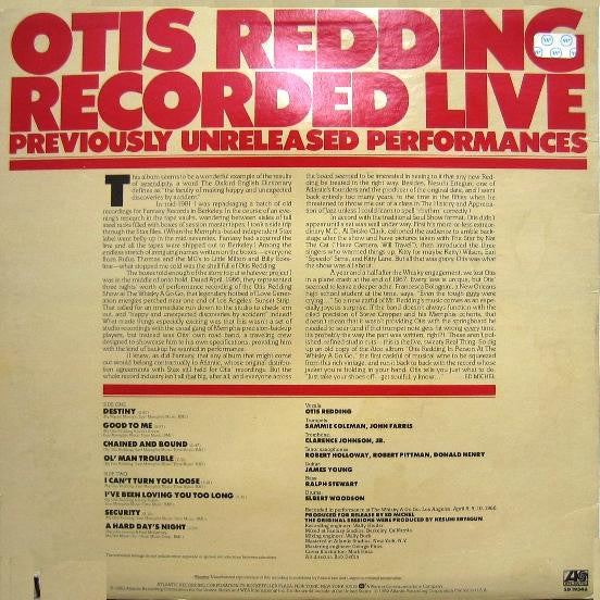 Release: Recorded Live (Previously Unreleased Performances)-Vinyl-US-1982-SD 19346-1746764