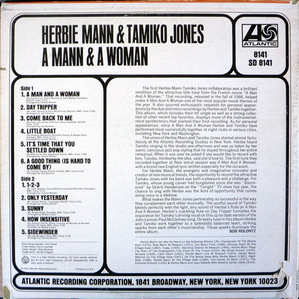 Master Release: A Mann & A Woman by Herbie Mann