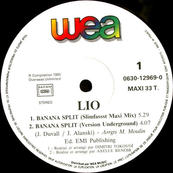 Master Release: Le Banana Split (Remix 95) by Lio