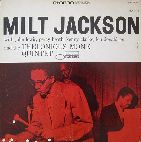Release: Milt Jackson With John Lewis, Percy Heath, Kenny Clarke, Lou Donaldson And The Thelonious Monk Quintet-Vinyl-US-1967-BST 81509-3059311