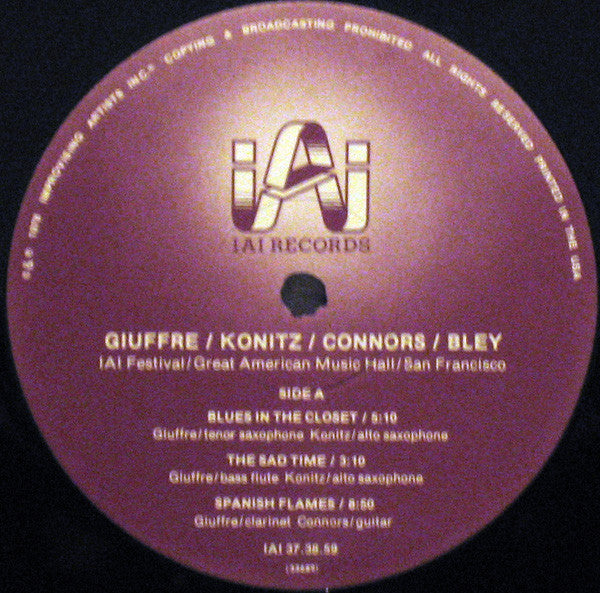 Master Release: IAI Festival by Jimmy Giuffre