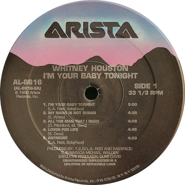Release: I'm Your Baby Tonight-Vinyl-US-1990-AL-8616-2070571