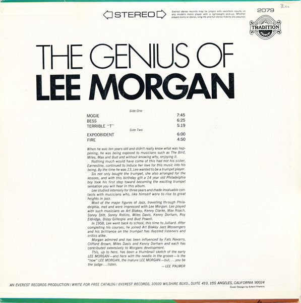 Master Release: The Genius Of Lee Morgan by Lee Morgan