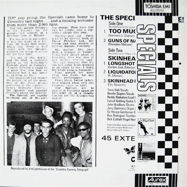 Release: Too Much Too Young-Vinyl-Japan-1980-WWS-10002, WWS-10002-2245742