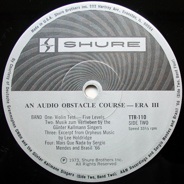 Audio Obstacle Course - Era III (The Shure Trackability Test Record)