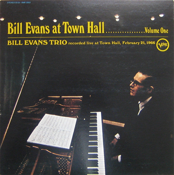 Release: Bill Evans At Town Hall (Volume One)-Vinyl-Japan-1981-UMV 2053-2616109
