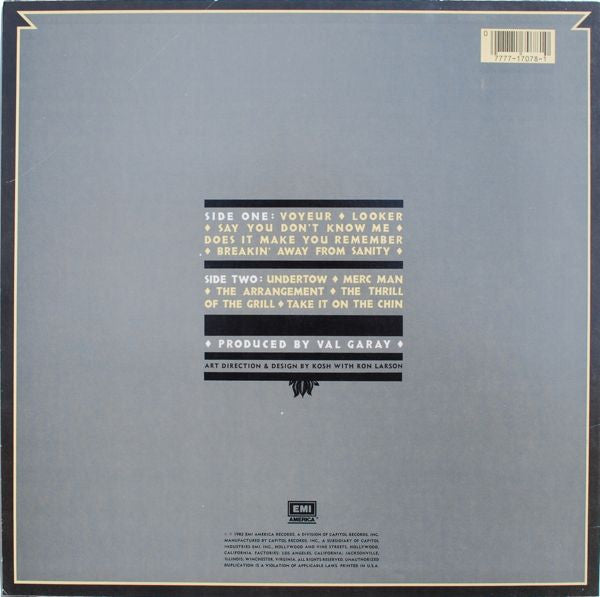 Release: Voyeur-Vinyl-US-1982-SO-17078-2358209