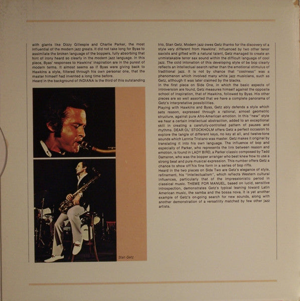Coleman Hawkins Stan Getz Don Byas ‎