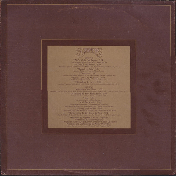 Release: The Singles 1969-1973-Vinyl-US-None-SP 3601, SP-3601-12105773