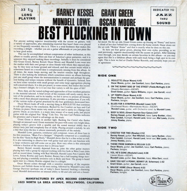 Master Release: Best Plucking In Town by Barney Kessel