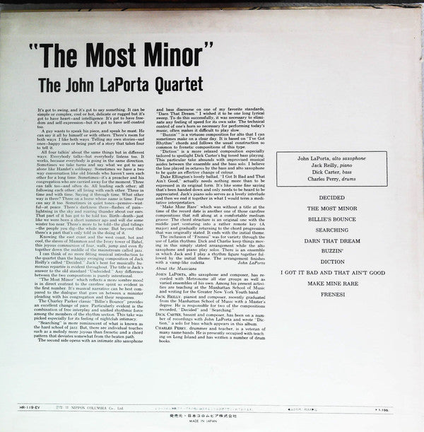 Release: The Most Minor-Vinyl-Japan-1972-HR-119-EV-15724058