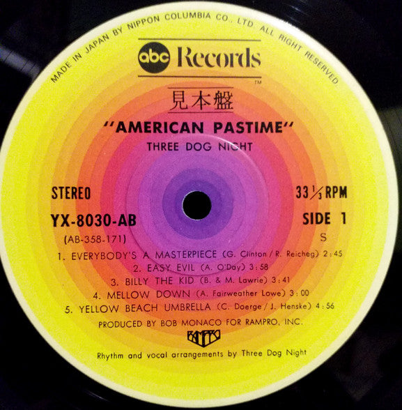 Release: American Pastime-Vinyl-Japan-1976-YX-8030-AB-18447340