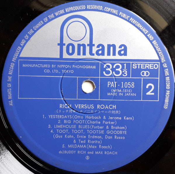 Rich Versus Roach