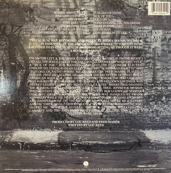 Master Release: New York by Lou Reed