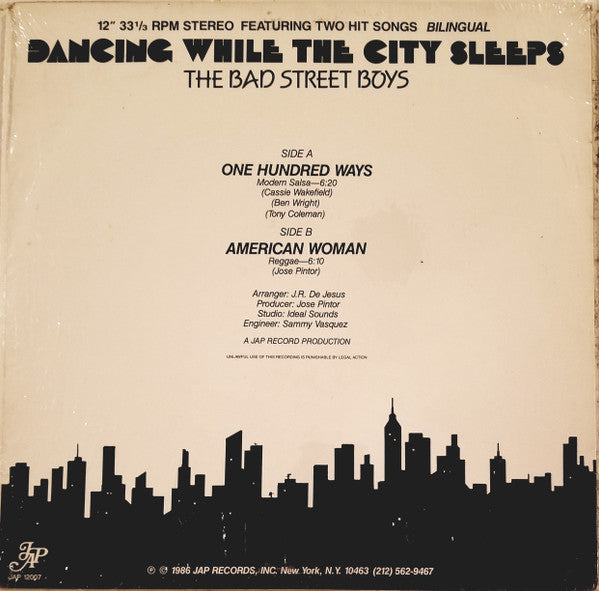 Master Release: Dancing While The City Sleeps by The Bad Street Boys