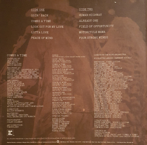 Release: Comes A Time-Vinyl-US-1978-MSK 2266-22364776