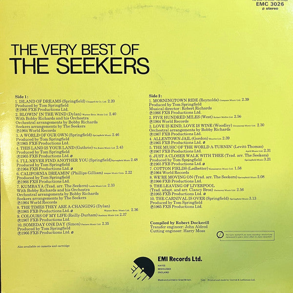 Master Release: The Very Best Of The Seekers by The Seekers