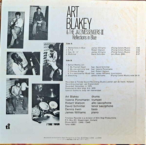 Release: Reflections In Blue-Vinyl-Japan-None-25PJ-48-25572652