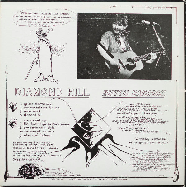 Master Release: Diamond Hill by Butch Hancock