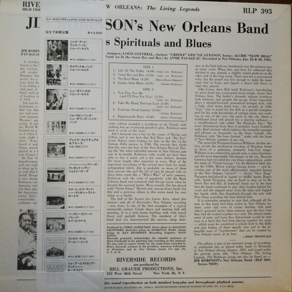 Master Release: Jim Robinson Plays Spirituals And Blues by Jim Robinson's New Orleans Band