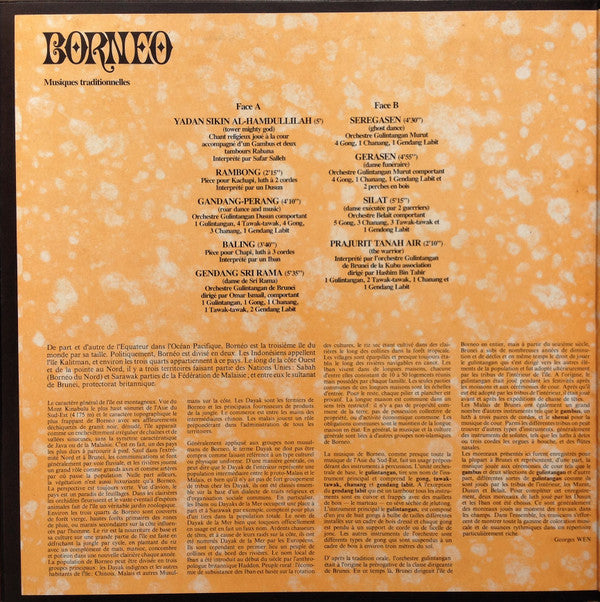 Release: Borneo-Vinyl-France-None-PS 33506, PS 33 506-17771791