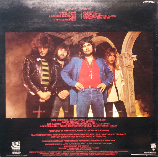 Master Release: Blizzard Of Ozz by Ozzy Osbourne