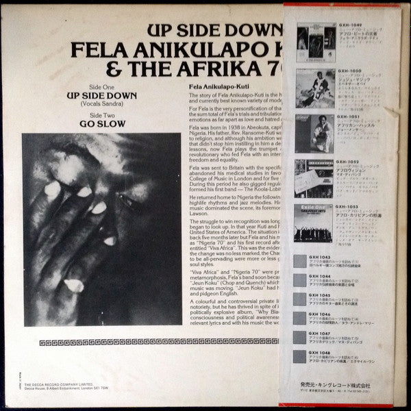 Release: Up Side Down-Vinyl-Japan-1978-GXH 1049, GXH-1049, PFS-4411-14978799