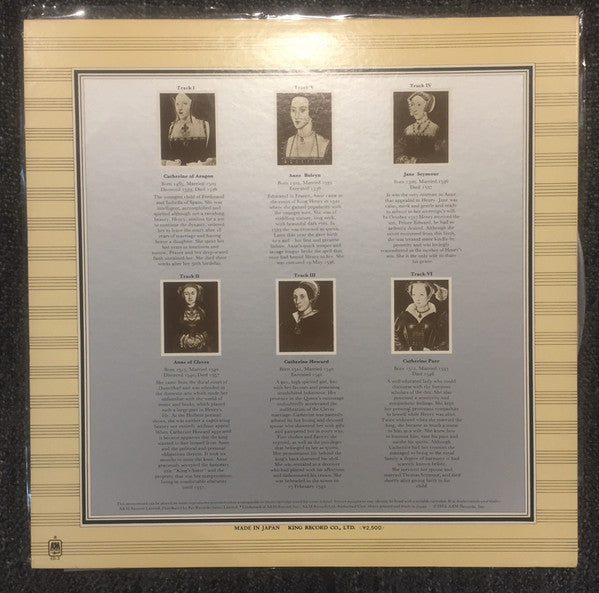 Release: The Six Wives Of Henry VIII-Vinyl-Japan-1975-4D-3-13309089