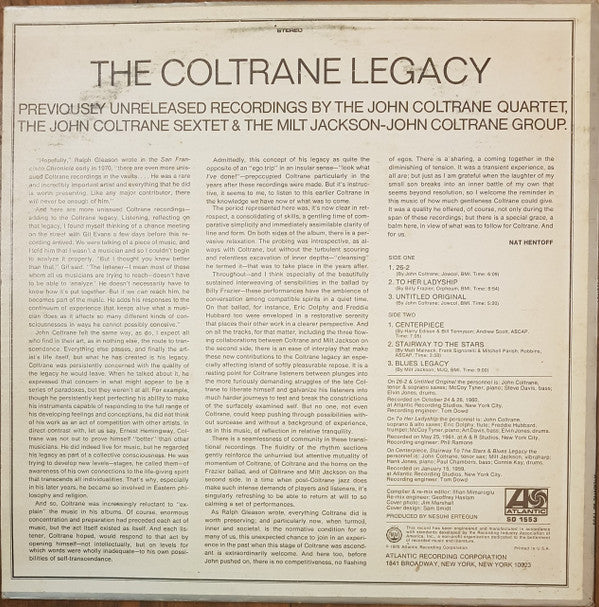 Release: The Coltrane Legacy-Vinyl-US-1970-SD 1553-20336902