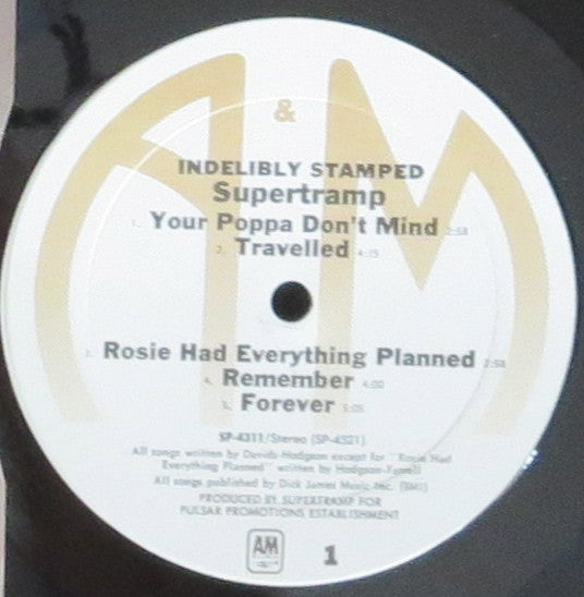 Master Release: Indelibly Stamped by Supertramp