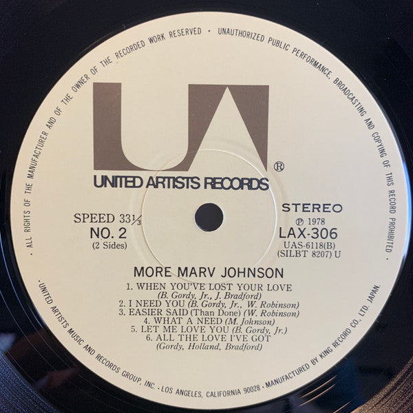 More Marv Johnson