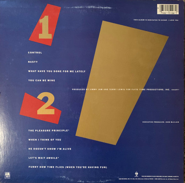 Release: Control-Vinyl-US-1986-SP-5106-16171629