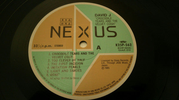 Release: Crocodile Tears And The Velvet Cosh-Vinyl-Japan-1985-K25P-562, K25P 562, GLALP 010-12002284