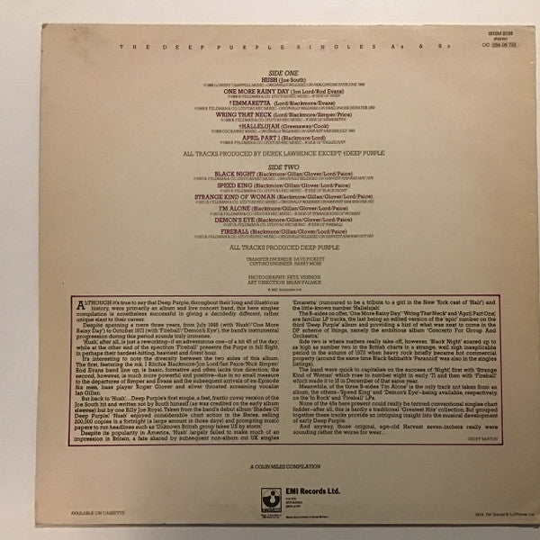 Release: The Deep Purple Singles A's & B's-Vinyl-UK-None-SHSM 2026-15142446